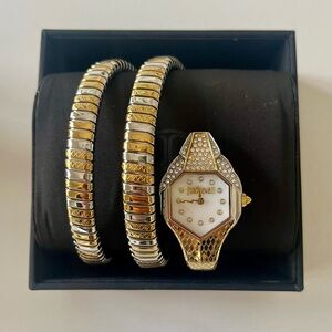Just Cavalli Women's Two-Tone Double Wrap Watch